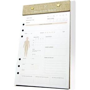 CanPlan Daily Health Notepad - Medical Tracker & Planner, A5 Size, Tear-off Sheets, Undated Organizer