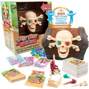 Lost Loot DIY SCAVENGER HUNT GAME - كنز القراصنة الحائز على جائزة لا مثيل له! إخفاء مفاتيح الهيكل العظمي ، وضبط القرائن وابحث عن فتح بطاقات CHEST -150 في الهواء الطلق في الهواء الطلق - 2025 مفاتيح متينة محسّنة