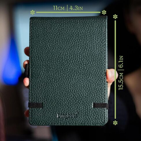 Dingbats* - Wildlife Lined Reporter A6 Notebook - PU Leather Hardcover Pocket Journal for Work, Travel - Pocket, Elastic Closure, Pen Holder, Bookmark in Saudi Arabia