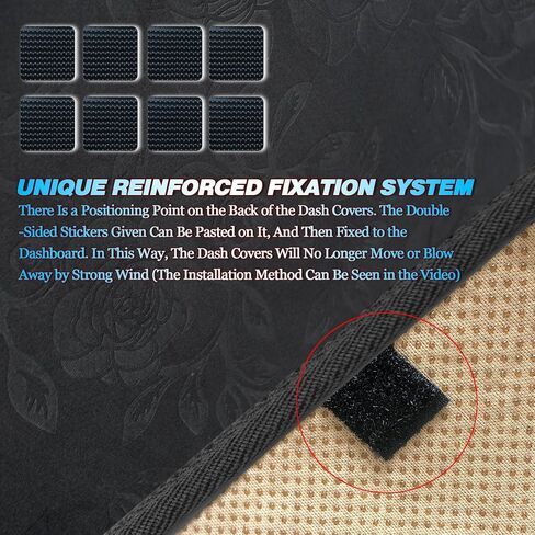 Upgrade Dacron Dashboard Cover Fit for 2003 2004 2005 2006 2007 2008 2009 Toyo-ta 4Runner Effective Anti Glare, Reduce Reflection, Sun Protection, Dust Proof, UV-Proof -Grey in Saudi Arabia