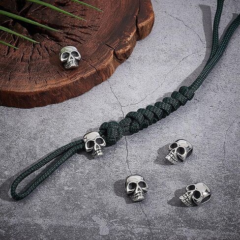 UNICRAFTALE 8pcs Gunmetal Skull Beads Stainless Steel Skull Head Beads Retro Skull Style 2mm Hole Metal Skull Spacer Beads for Jewelry Findings Making (STAS-UN0043-83-US12) in Saudi Arabia