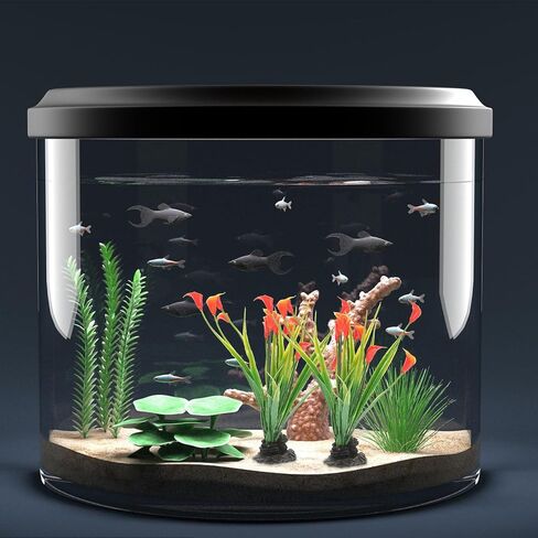 VANZACK 2pcs Aquarium Landscaping Plants Plastic Aquarium Flower Decoration Compact Fake Plant Small Aquarium Decor Reptiles Tank Plants Desktop Accessories Cold Cuts Fish Tank in Kuwait