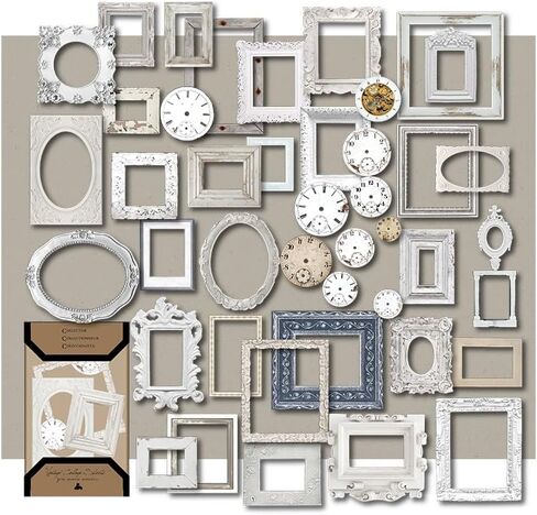 Vintage Junk Journal Items Kit Pre Cut Paper Cards Cutout Cardstock Art Aesthetic Decor Hollow Out Craft Elements Small Embellishments Supplies for Adults Scrapbook Pack (Characters) in Saudi Arabia