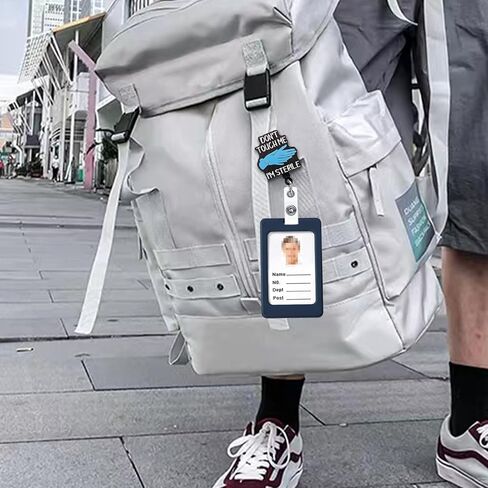 YAZMEEN Inspirational Retractable Badge Reel with Alligator Clip I'm Unstoppable ID Card Badge Holder T-Rex Dinosaur Badge Funny Black Glitter Badge Reel Gift for Office Worker Nurse Doctor Teacher in Kuwait