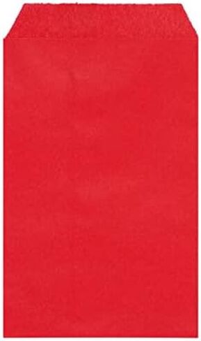 Quotidian Baby Pink Flat Small Greaseproof Paper Bags 3" x 5" (8 x 13.3cm) Pack of 100 - Party Favors Cookies Candy Snacks Doughnut in Kuwait