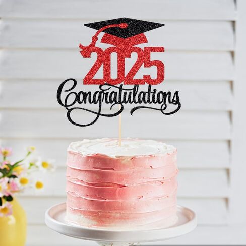 Case Closed Cake Topper - Congrats Lawyer Cake Decor - Law School/College Graduation Black Gold Glitter Party Decorations Supplies in Saudi Arabia