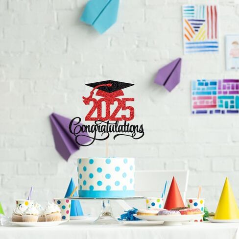 Case Closed Cake Topper - Congrats Lawyer Cake Decor - Law School/College Graduation Black Gold Glitter Party Decorations Supplies in Saudi Arabia