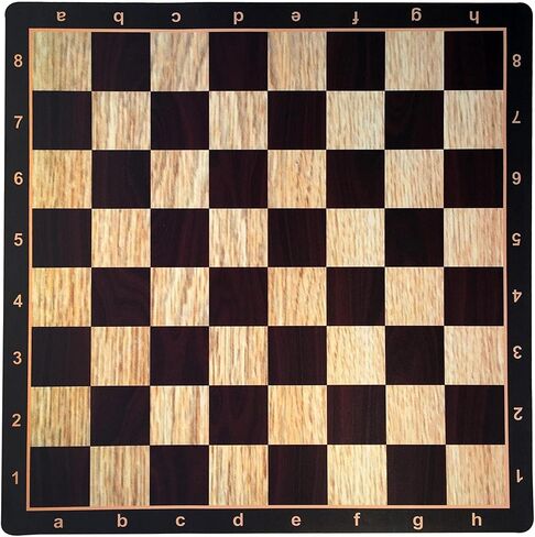 نحن ألعاب Mousepad Chess Board 20 in. مع تصميم الحبوب الخشبية الواقعية - حصيرة شطرنج البطولة الممتازة ، لوحة شطرنج مثالية للبالغين in Kuwait