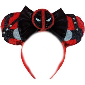 Clgift DP Minnie Ears ، Red Minnie Ears ، Black Mickey Ears Beads ، Halloween Minnie Costume ، Jack (DP)