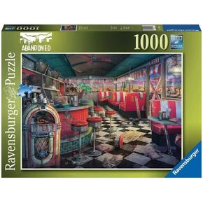 Ravensburger Abandoned Series: Decaying Diner 1000 Piece Jigsaw Puzzle for Adults - 12000637 - Handcrafted Tooling, Made in Germany, Every Piece Fits Together Perfectly