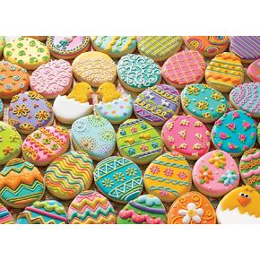 Cobble Hill 500 Piece Puzzle - Easter Cookies - Sample Poster Included