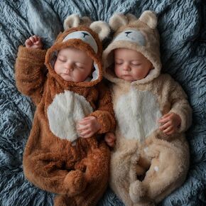 Babeside LifeLike Reborn Baby Twins - 20 بوصة دمى حديثي الولادة واقعية للأطفال من العمر 3+