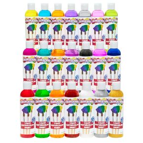 Colorations Paraben-Free Liquid Watercolor Paint, 8 oz. Bottles - Set of 21, Non-Toxic and Made in The USA