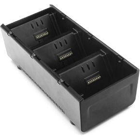 LANADO 3-Slot Battery Charging Cradle Kit for Zebra ZQ510, ZQ511, ZQ520, ZQ521, ZQ610, ZQ620, ZQ630, QLN220, QLN320, QLN420 Barcode Scanners, 12V Output, Black