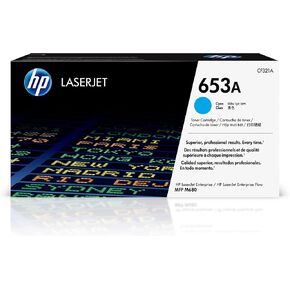HP 653A Cyan Toner Cartridge | Works with HP Color LaserJet Enterprise MFP M680 Series | CF321A