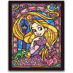 لوحة ماس 5 د بواسطة مجموعة أرقام للبالغين ، Rapunzel Princess Girl Colorful Full Square Square Rhinestone Crystal Drighter Gown