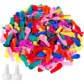 500 Pack Water Balloons with Quick Refill Kits, Eco-Friendly Latex Water Bomb Balloons for Kids and Adults Water Fight Games - Swimming Pool Outdoor Party Summer Splash Fun