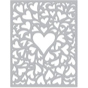 Hero Arts DI483 Fancy Dies, Window On Love Confetti Fancy