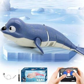 Pool Toys Amphibious Remote Control Seal on Land Water 2.4Ghz Rechargeable Battery Remote Control Shark for Pool Robot Toys for Kids 8-12 Years Old Boys Girls 8,9,10 Upgrade Version Pink in Saudi Arabia