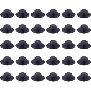 30Pcs 15mm Charm Backs for Medium Bogg Bag,Blank Bit Accessory for DIY Your Own Insert Charm,Button Backs Compatible with Simple Modern Tote,Simply Southern Bag,Most Rubber Beach Tote(Black)