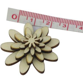 Tofficu 100pcs Wooden Buttons, Colorful Flower Buttons for Sewing 2 Holes, Assorted Craft Buttons Bulk for Sewing Crafts Decorative