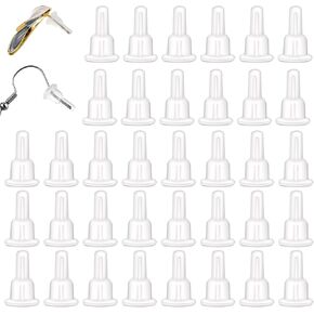 150 Pcs Clear Silicone Earring Backs Full Cover, Full Cover Earring Backs for Hook Earrings, Hypoallergenic Secure Push-Back Earring Stoppers, Clear Earring Backs Replacements for Earring Studs