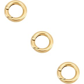 UNICRAFTALE 3Pcs 2mm Real 18K Gold Plated Round Beads Smooth Spacer Beads Rondelle Spacers for Bracelet Necklace Jewelry Making Hole 0.5mm