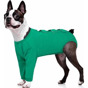 Kuoser Dog Surgery Suit Female Spay, Dog Recovery Sleeves for Front Legs, Prevent Licking Recovery Suit for Dogs, Pet Surgical Suit Dog Onesie, Dog Elbow Protector for Leg Injuries and Joint Pain