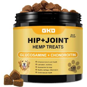 Joint Supplement for Dogs - Joint Chews for Dogs 100% Natural Ingredients, Glucosamine Chondroitin Bone Hip and Joint Supplement Dogs Aid with Relief Arthritis Pain, Care Mobility Bites Treats