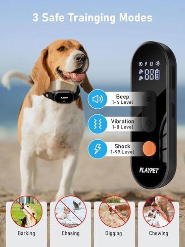 Dog Shock Collar with Remote Control: 2000Ft Rechargeable Dog Training Collar with 3 Training Modes, Waterproof Electric Shock Collar for 5-120lbs Small Medium Large Dogs Piano-Black in Saudi Arabia