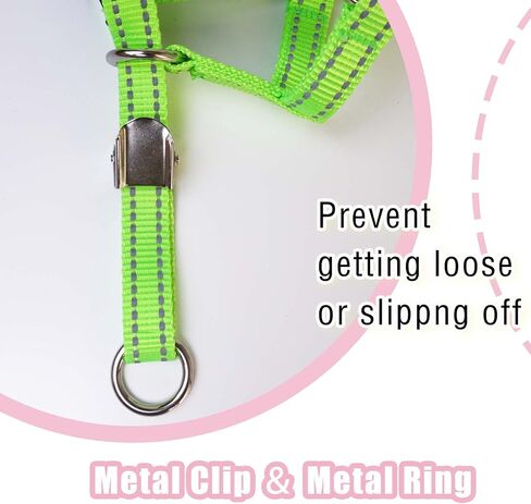 Dog Head Collar with Reflective Strap Adjustable Prevent Pulling Dog Head Halter with Safety Clip Soft Fabric Padded Dog Head Harness for Training Guide(M, Black) in Saudi Arabia