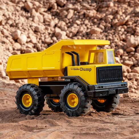 Tonka Retro Collector's Edition - Made with 2X More Steel, Kids Construction Toy, Metal Truck, Toy Truck for Boys and Girls, Kids, Toddlers, Ages 3+, Mighty Dump Truck - Amazon Exclusive in Saudi Arabia