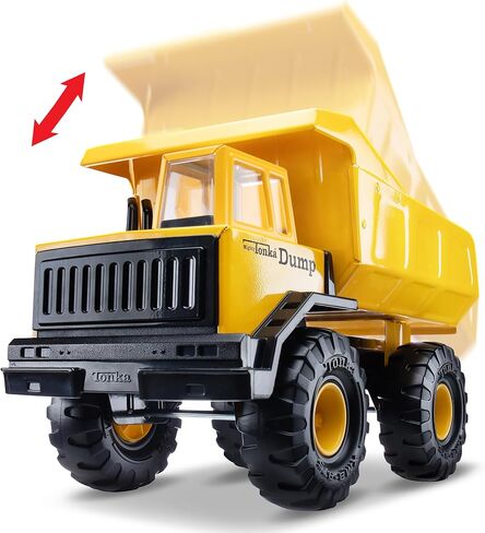 Tonka Retro Collector's Edition - Made with 2X More Steel, Kids Construction Toy, Metal Truck, Toy Truck for Boys and Girls, Kids, Toddlers, Ages 3+, Mighty Dump Truck - Amazon Exclusive in Saudi Arabia