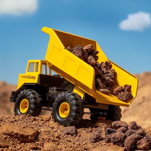 Tonka Retro Collector's Edition - Made with 2X More Steel, Kids Construction Toy, Metal Truck, Toy Truck for Boys and Girls, Kids, Toddlers, Ages 3+, Mighty Dump Truck - Amazon Exclusive in Saudi Arabia