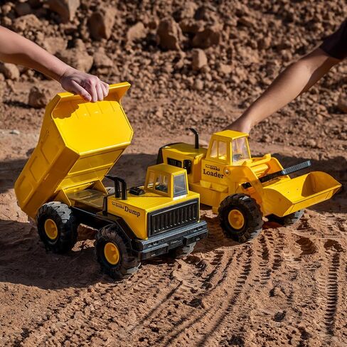 Tonka Retro Collector's Edition - Made with 2X More Steel, Kids Construction Toy, Metal Truck, Toy Truck for Boys and Girls, Kids, Toddlers, Ages 3+, Mighty Dump Truck - Amazon Exclusive in Saudi Arabia