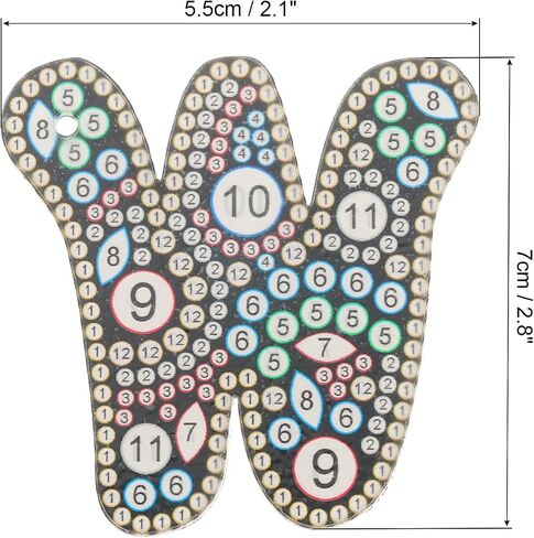PATIKIL Diamond Art Keychains Diamond Art Painting Letters Keychains Initial Alphabet Kit DIY Crystal Rhinestones Key Chain in Saudi Arabia
