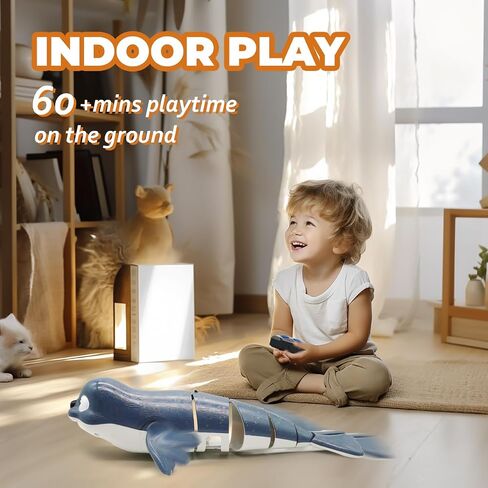 Pool Toys Amphibious Remote Control Seal on Land Water 2.4Ghz Rechargeable Battery Remote Control Shark for Pool Robot Toys for Kids 8-12 Years Old Boys Girls 8,9,10 Upgrade Version Pink in Saudi Arabia