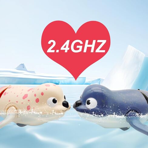 Pool Toys Amphibious Remote Control Seal on Land Water 2.4Ghz Rechargeable Battery Remote Control Shark for Pool Robot Toys for Kids 8-12 Years Old Boys Girls 8,9,10 Upgrade Version Pink in Saudi Arabia