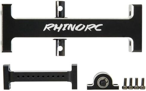 RhinoCrawler RC Hanger Beam,RC Holder Bridge,Metal Extend Driveshaft Axle for 1/10 Axial SCX10 Crawler Trucks Bridge Device Upgrade Parts(Adjustable V2 Set) in Kuwait