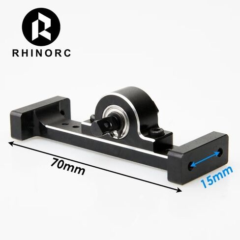 RhinoCrawler RC Hanger Beam,RC Holder Bridge,Metal Extend Driveshaft Axle for 1/10 Axial SCX10 Crawler Trucks Bridge Device Upgrade Parts(Adjustable V2 Set) in Kuwait
