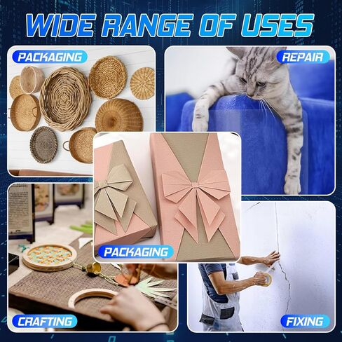 Double Sided Fabric Tape, Strong Double Sided Tape Heavy Duty for Clothes, Carpets, Crafts, Two Sided Tape Heavy Duty for Repair, Bonding, Packaging, Skin-Safe Fashion Tape, 2in x 33ft in Kuwait