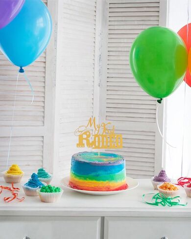 My First Rodeo Cake Topper - Western Cowboy 1st Birthday Party Cake Decorations, Baby Shower 1st Birthday Decorations in Saudi Arabia