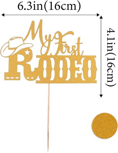 My First Rodeo Cake Topper - Western Cowboy 1st Birthday Party Cake Decorations, Baby Shower 1st Birthday Decorations in Saudi Arabia