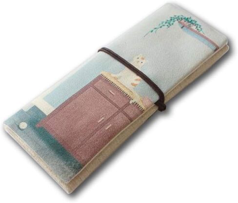 ToiM Cute Canvas Pen Pencil Stationery Case Retro Personalized Multi-Functional Pencil Bag Pencils Case Pencil Roll Pouch Pencils Wrap Holder, Cosmetic Make Up Bag Pouch (Sunflower) in Kuwait