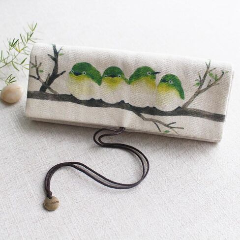 TOIM CUTE CANVAS PEN PENCIMERY STANTERY CASE RETRO Personalized Multi-Functional Pencil Bag Pencils Case Pencil Roll Pecout Reld in Kuwait