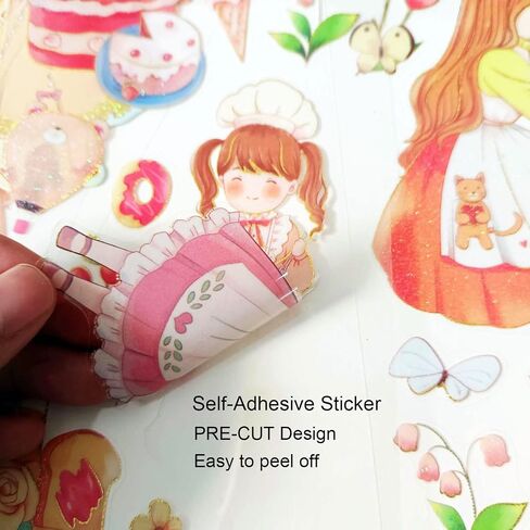 Generally Cute Washi Stickers Set for Journaling-50 SheetsBox Kawaii Scrapbook Aesthetic Natural Plants Small Sticker for Scrapbooking, Planners, Junk Journal, Calendars and Notebook（Purple） in Saudi Arabia