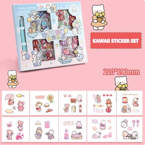 Generally Cute Washi Stickers Set for Journaling-50 SheetsBox Kawaii Scrapbook Aesthetic Natural Plants Small Sticker for Scrapbooking, Planners, Junk Journal, Calendars and Notebook（Purple） in Saudi Arabia