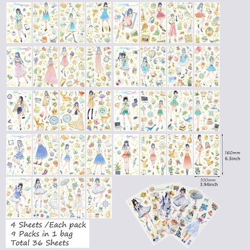 Generally Cute Washi Stickers Set for Journaling-50 SheetsBox Kawaii Scrapbook Aesthetic Natural Plants Small Sticker for Scrapbooking, Planners, Junk Journal, Calendars and Notebook（Purple） in Saudi Arabia