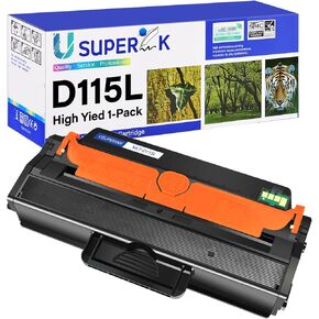 1 Pack Premium High Yield Toner Cartridge Compatible for Samsung MLT-D115L MLT-D115S SL-M2830DW SL-M2870FW FW Xpress M2620 M2880FW Printers