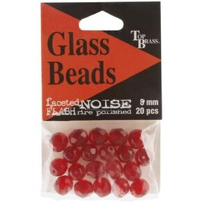 Top Brass PGB-010ARD Glass Bead, Red